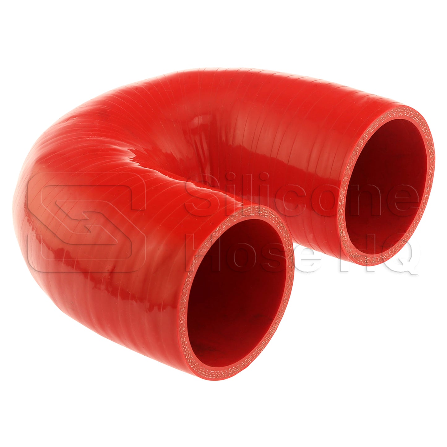 Silicone Hose, 2 3/8" I.D. 180 degree Elbow, 4" Legs