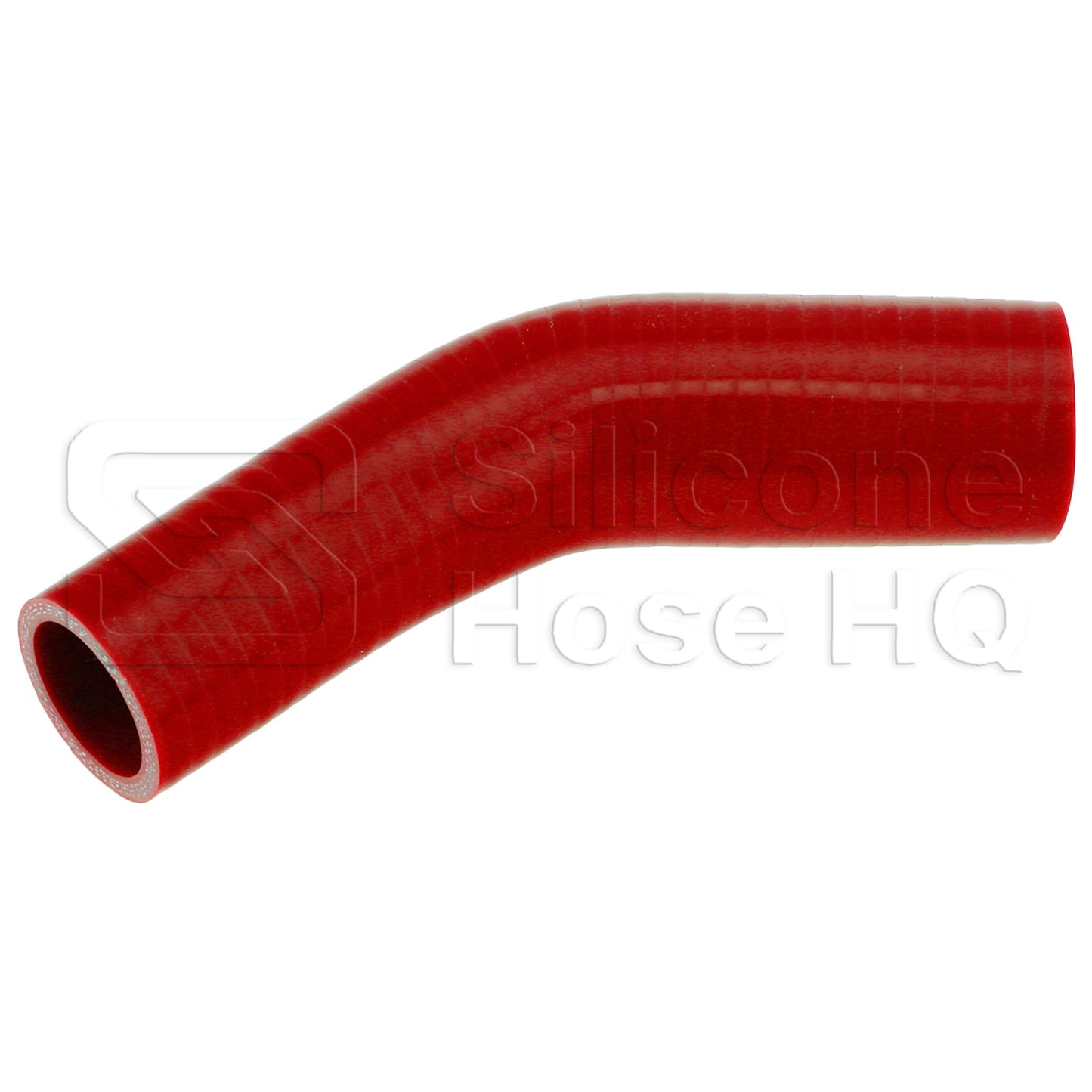 Silicone Hose, 1 1/2 x 1 1/4" 45 deg. Reducing Elbow