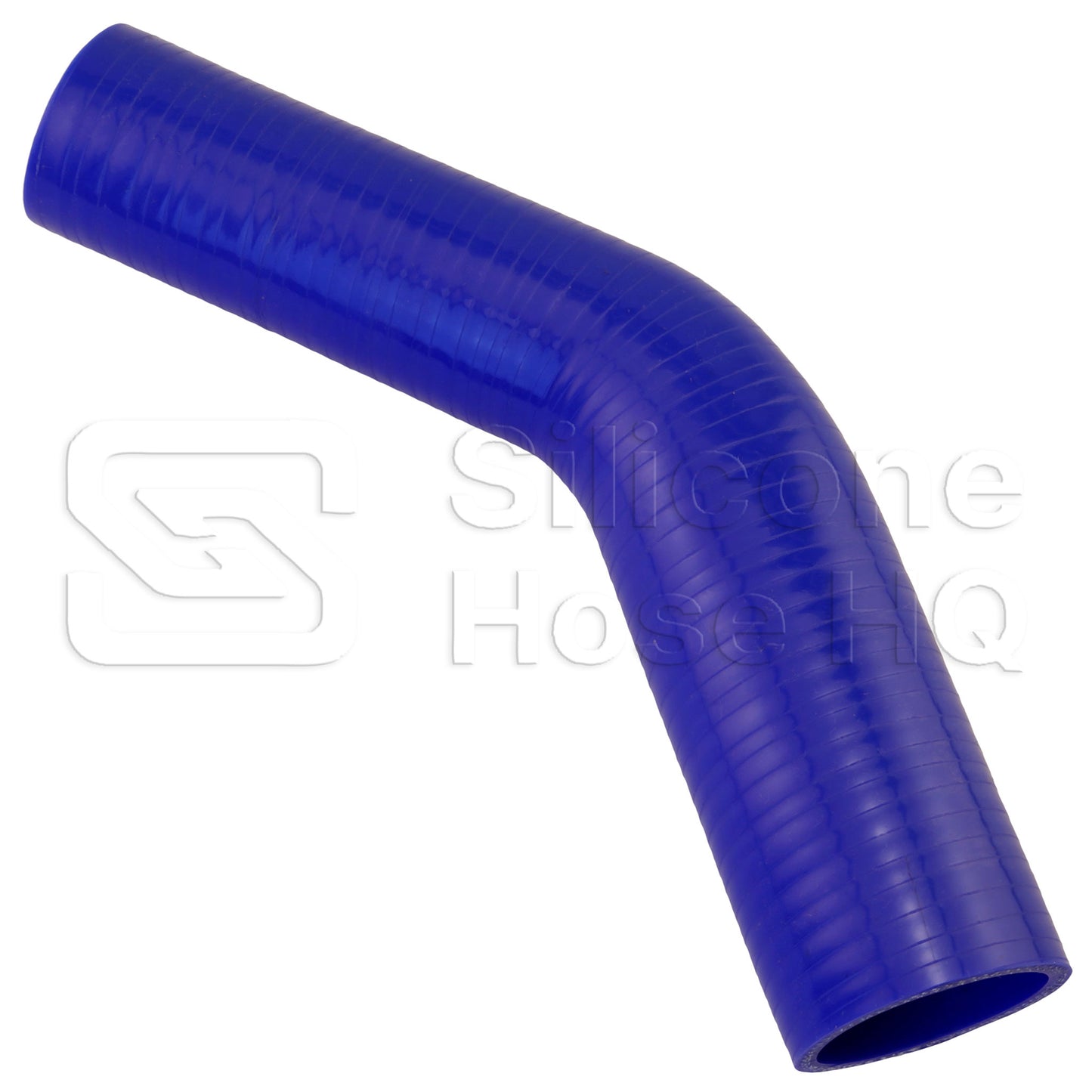 Blue Silicone Hose, 1 3/4 x 1 1/2" 45 deg. Reducing Elbow