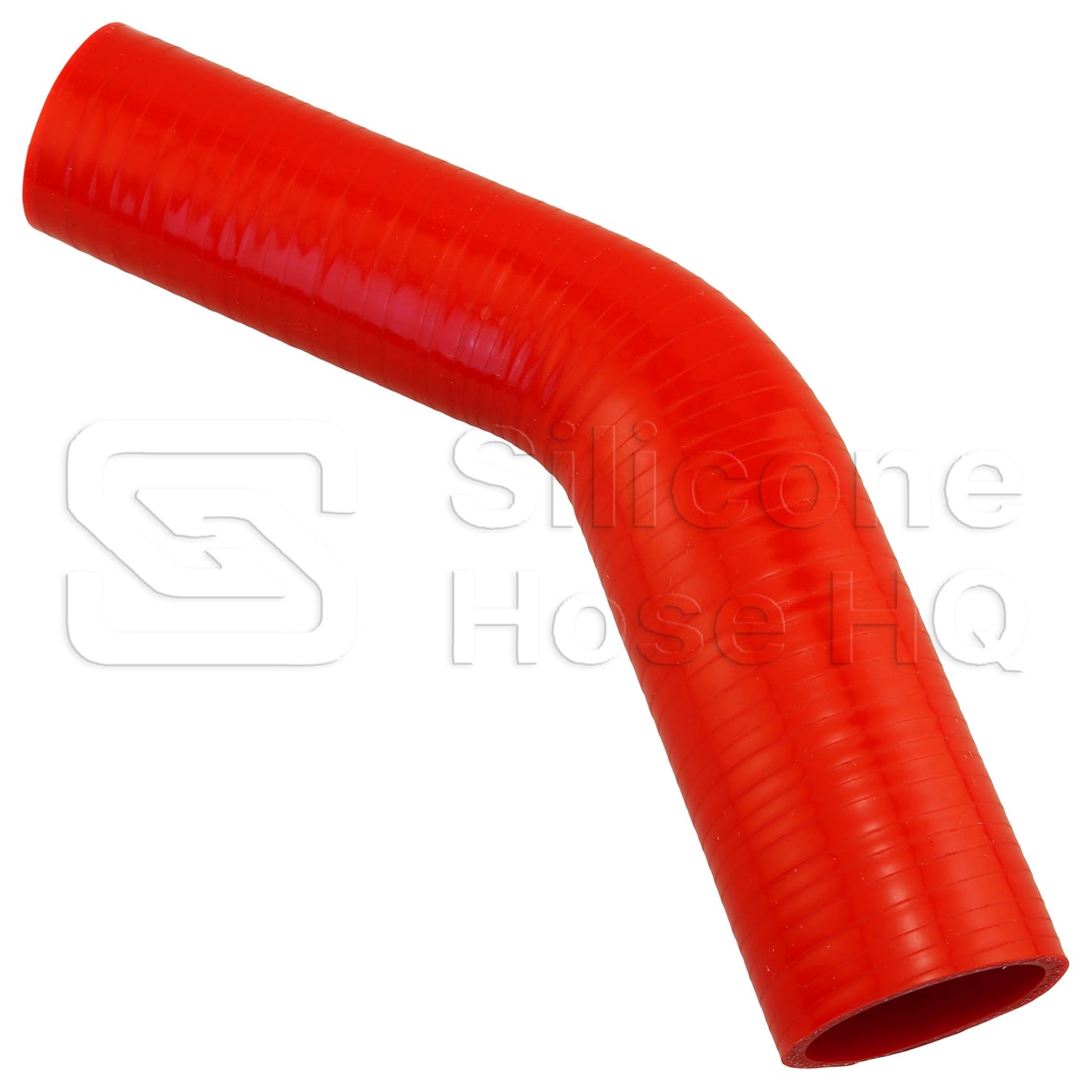 Red Silicone Hose, 1 3/4 x 1 1/2" 45 deg. Reducing Elbow