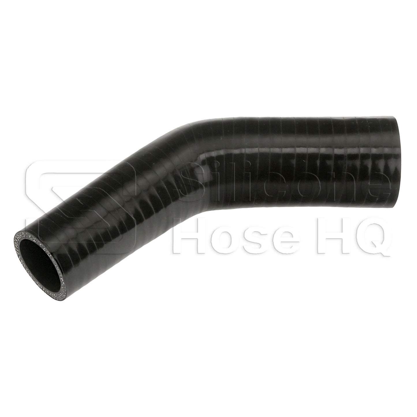 Silicone Hose, 2 x 1 1/2" 45 deg. Reducing Elbow