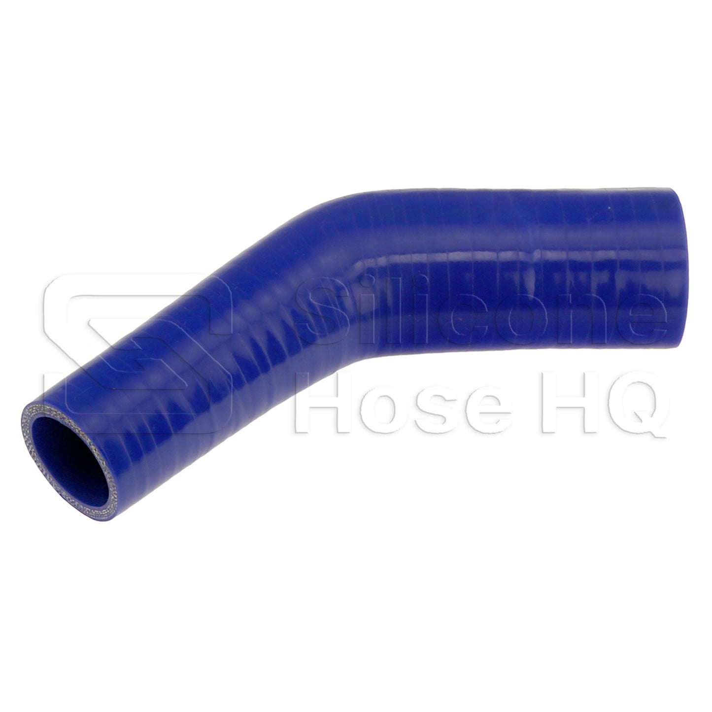 Silicone Hose, 2 x 1 1/2" 45 deg. Reducing Elbow