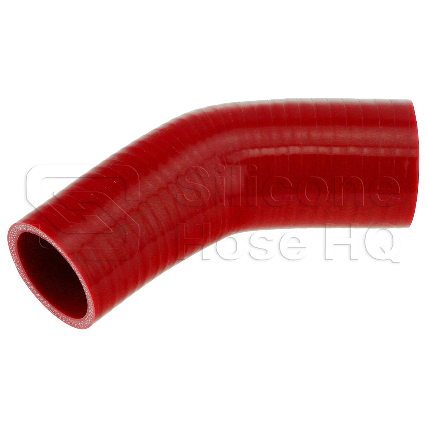 Silicone Hose, 2 1/4 x 2" 45 deg. Reducing Elbow