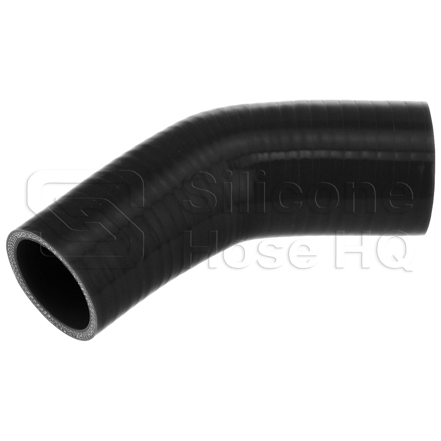 Silicone Hose, 2 1/4 x 2" 45 deg. Reducing Elbow