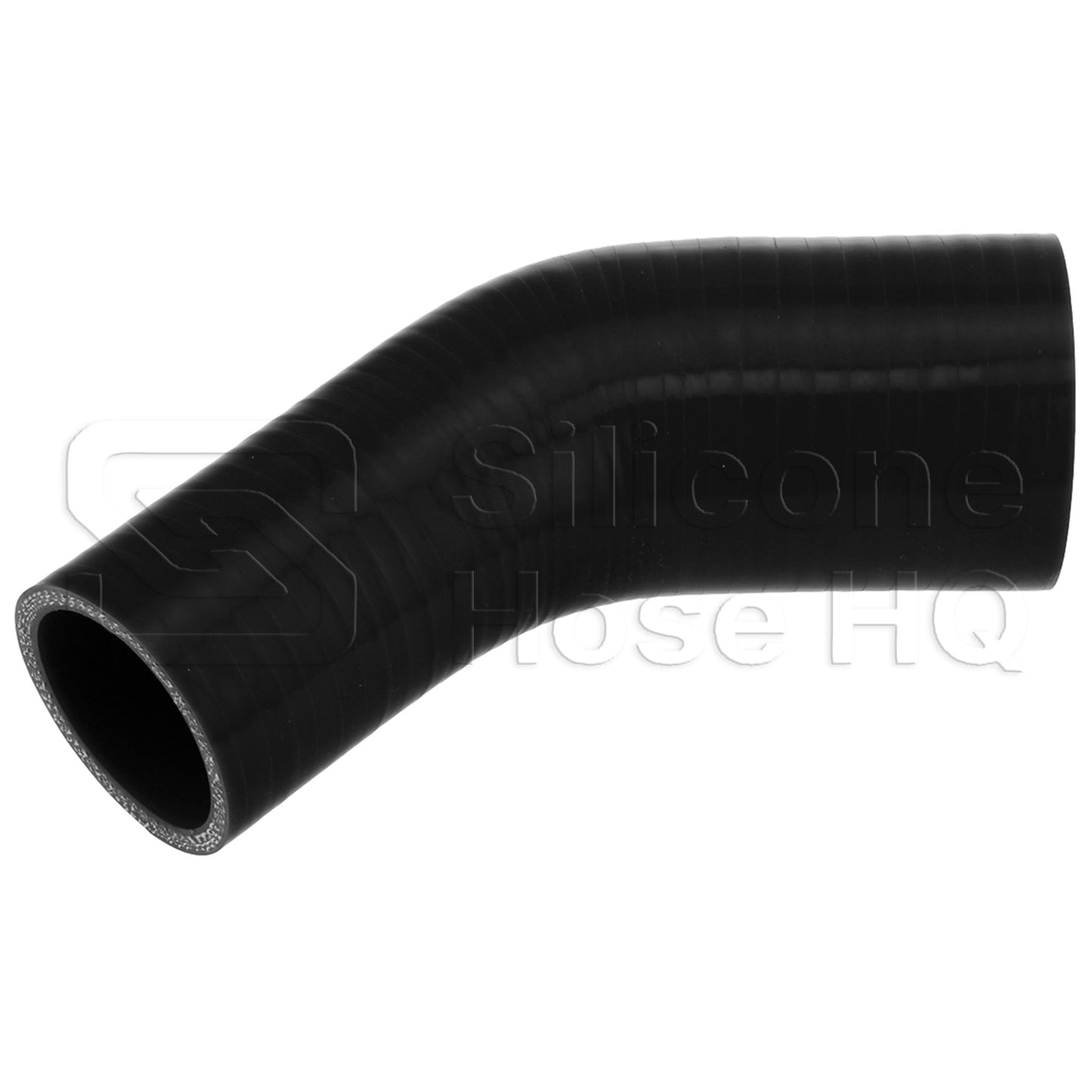 Silicone Hose, 2 1/2 x 2" 45 deg. Reducing Elbow