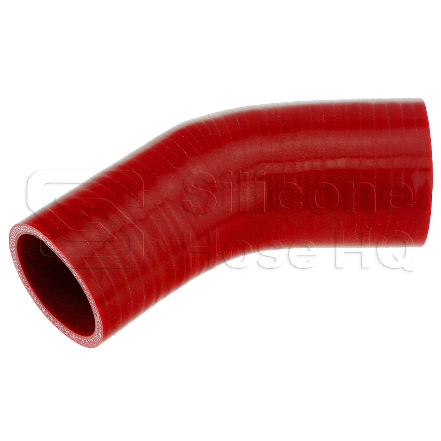 Silicone Hose, 2 1/2 x 2 1/4" 45 deg. Reducing Elbow