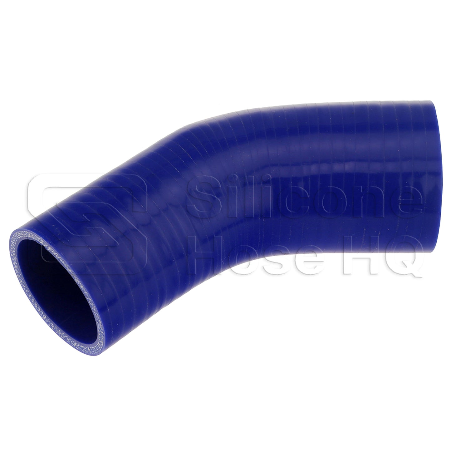 Silicone Hose, 2 1/2 x 2 1/4" 45 deg. Reducing Elbow