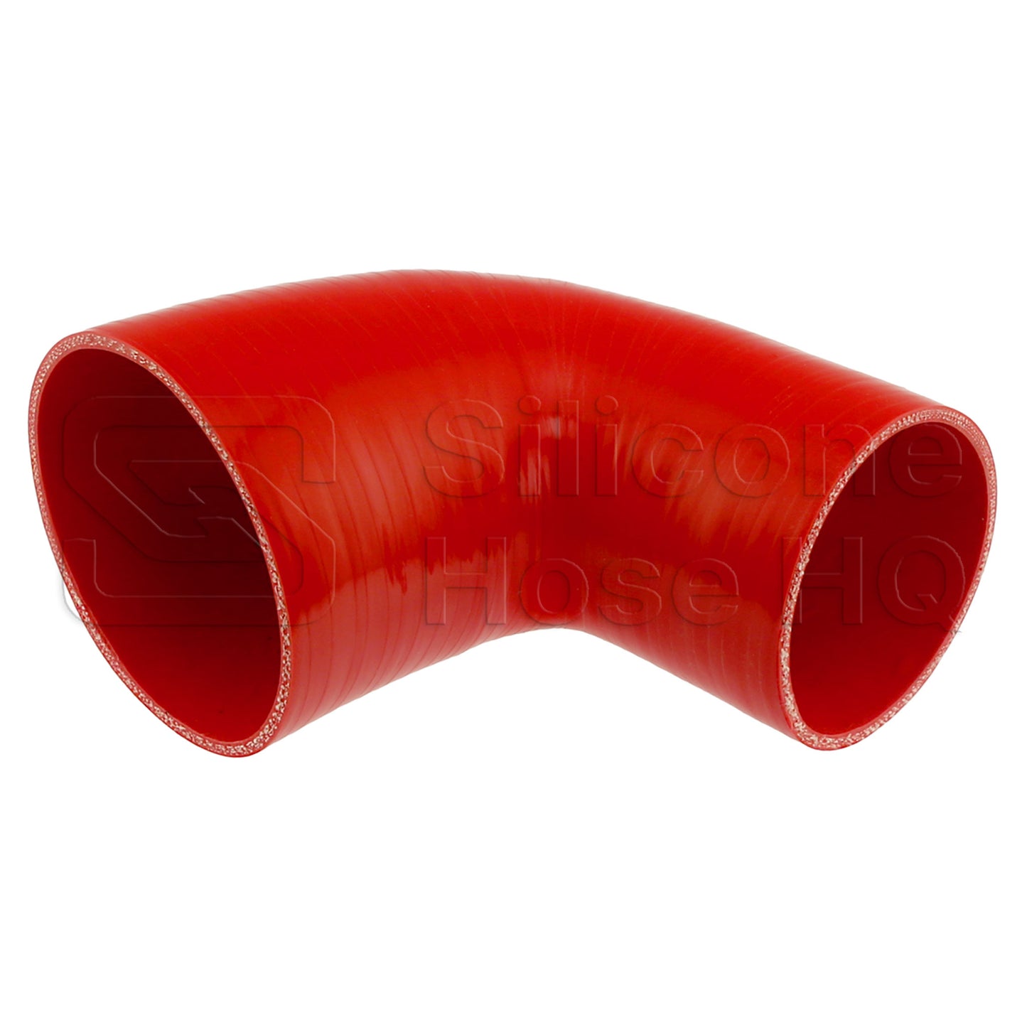 Silicone Hose, 4 x 3 1/2" 90 deg. Reducing Elbow