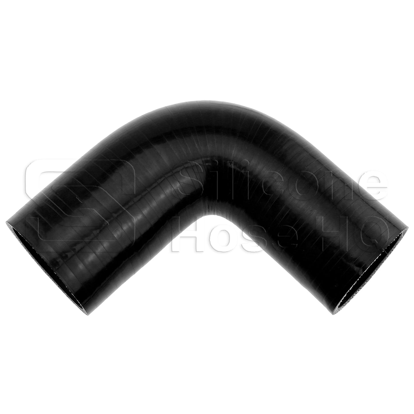 Silicone Hose, 2 1/2" x 2 1/4" 90 deg. Reducing Elbow