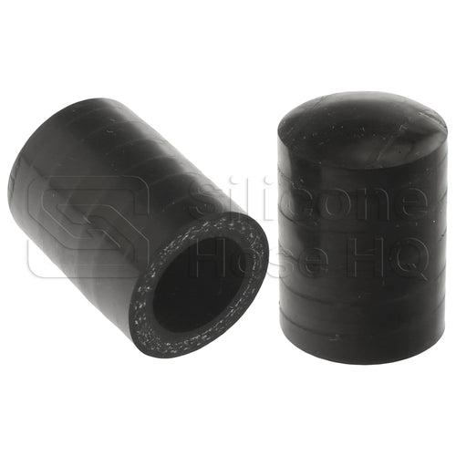 Black Silicone Coolant Bypass Cap, 18mm ID