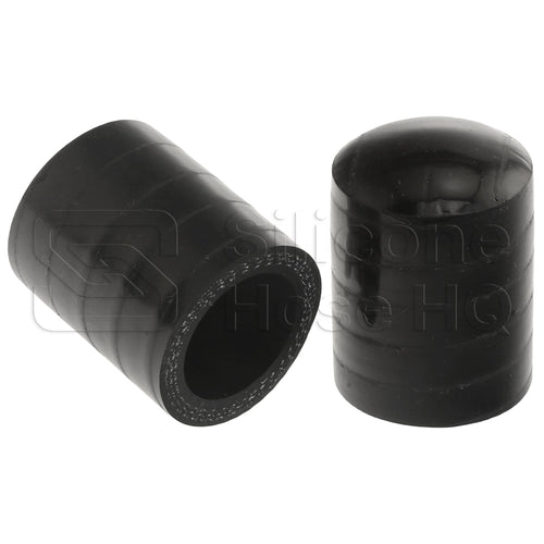 Black Silicone Coolant Bypass Cap, 7/8 inch ID
