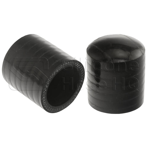 Black Silicone Coolant Bypass Cap, 1 1/8 inch ID