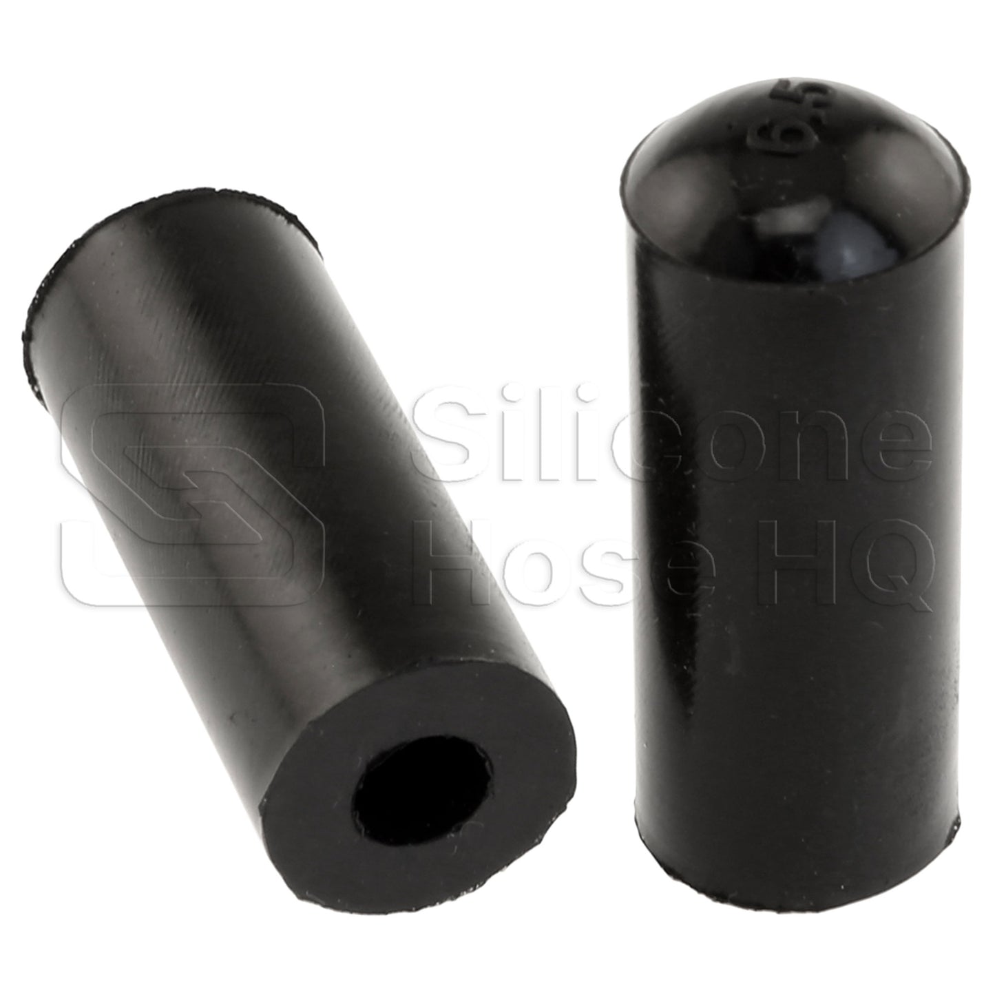 Black Silicone Coolant Bypass Cap, 1/4 inch ID