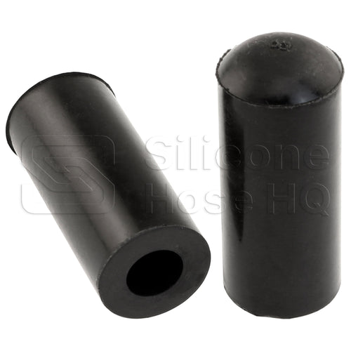 Black Silicone Coolant Bypass Cap, 5/16 inch ID
