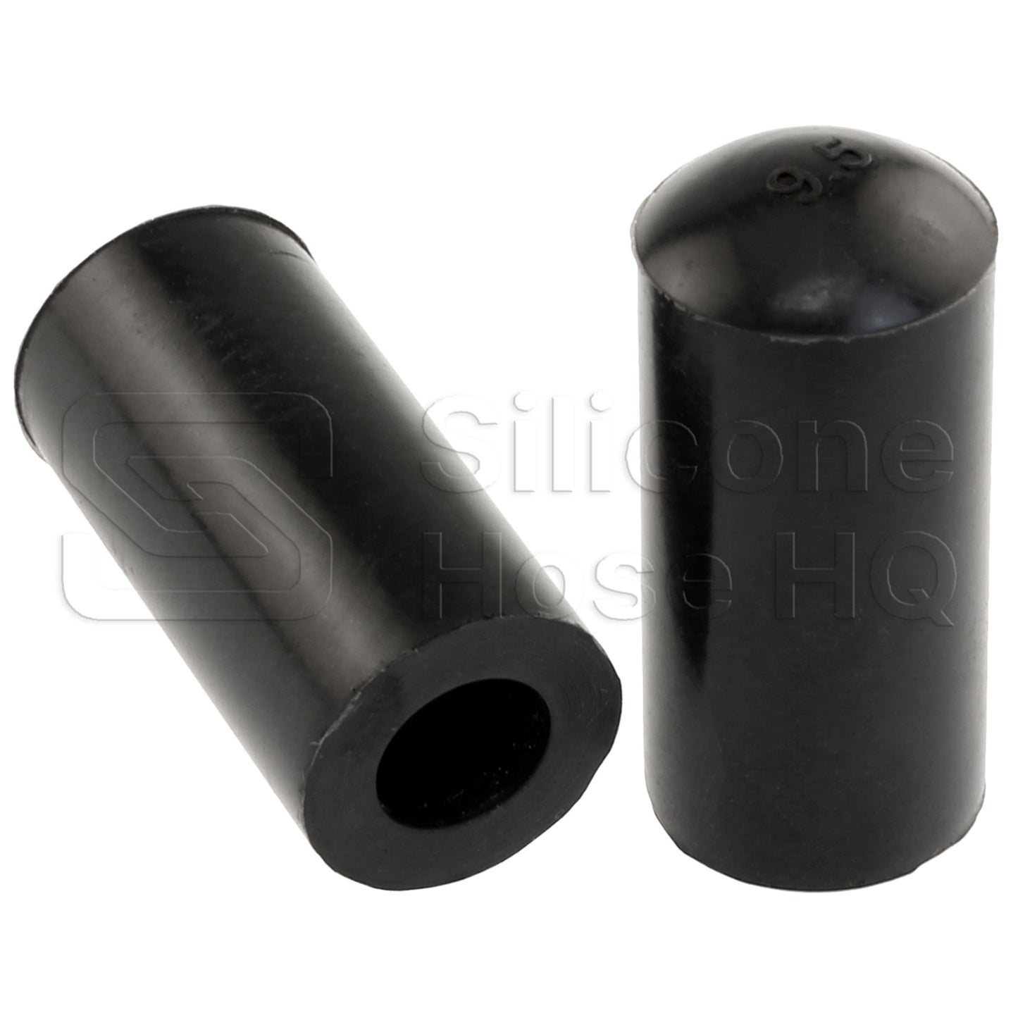 Black Silicone Coolant Bypass Cap, 3/8 inch ID
