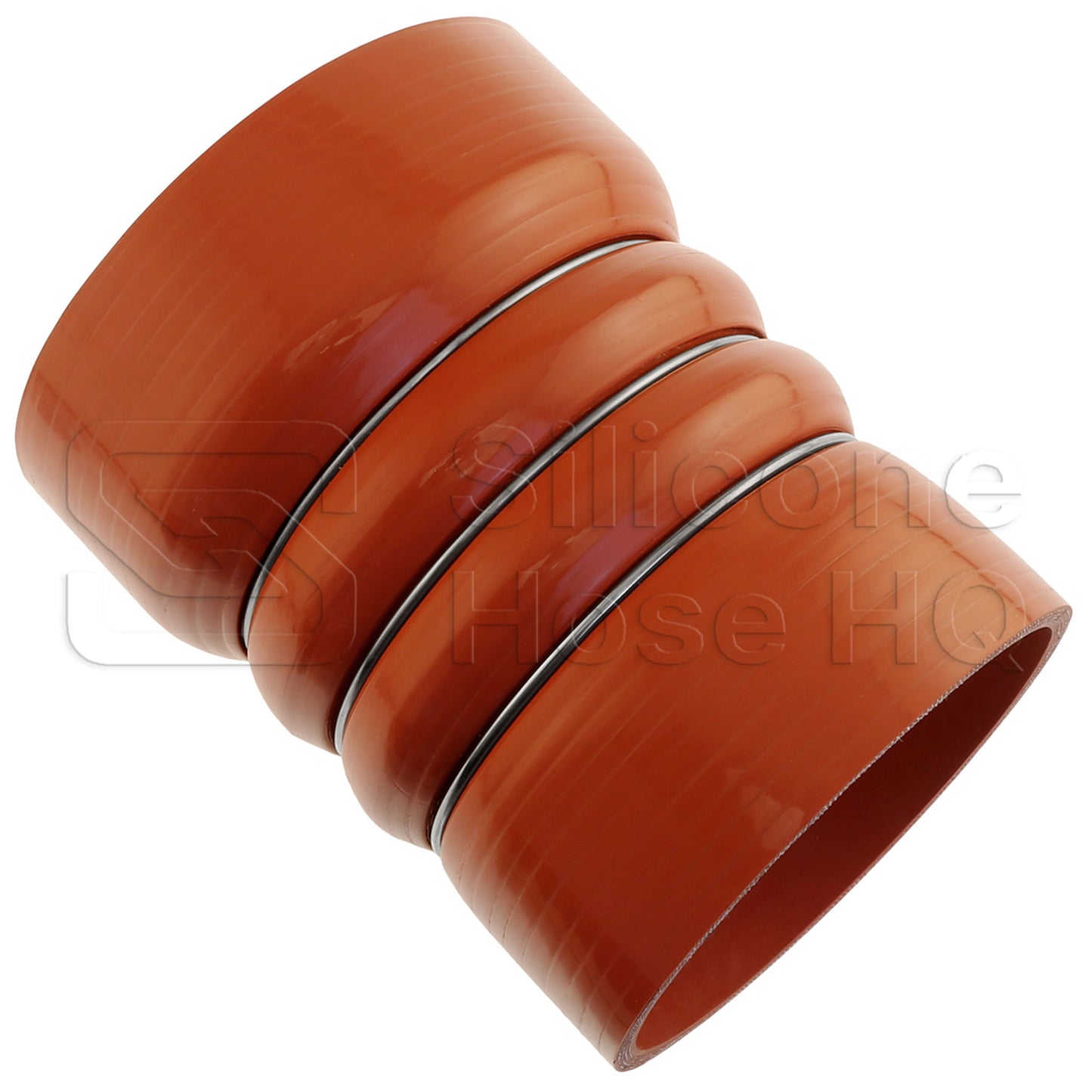 Orange Silicone 500F CAC Reducer Hose, 4.50 x 4.00" ID, 6" L