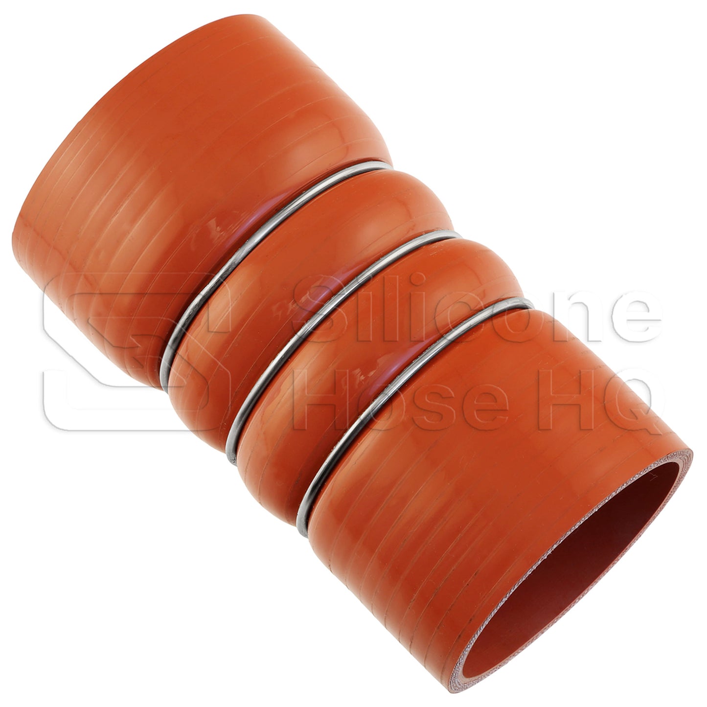 Orange Silicone 500F CAC Reducer Hose, 3.25 x 3.00" ID, 6" L