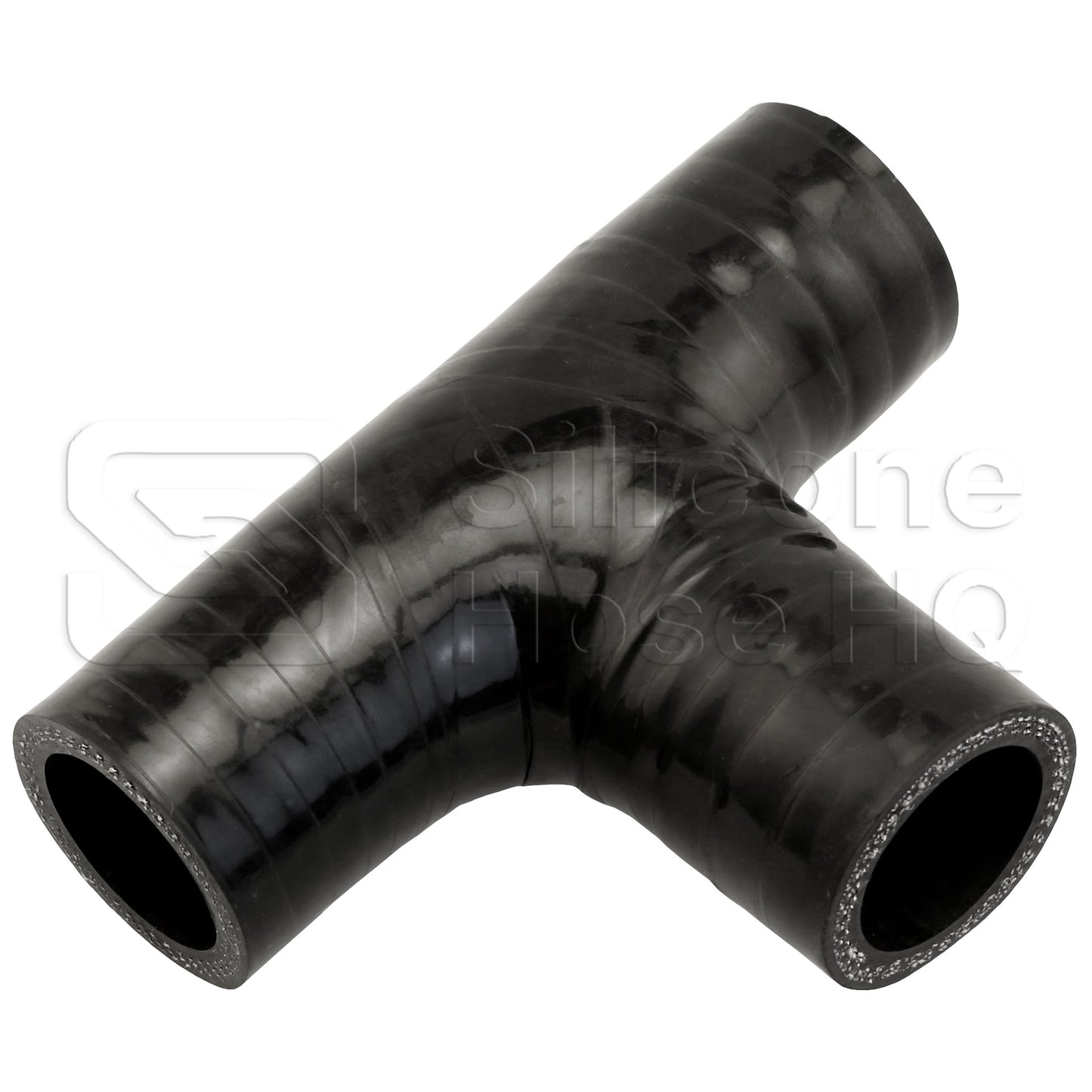 Silicone T-Hose, 25mm (1.00") ID w/25mm (1") ID Branch