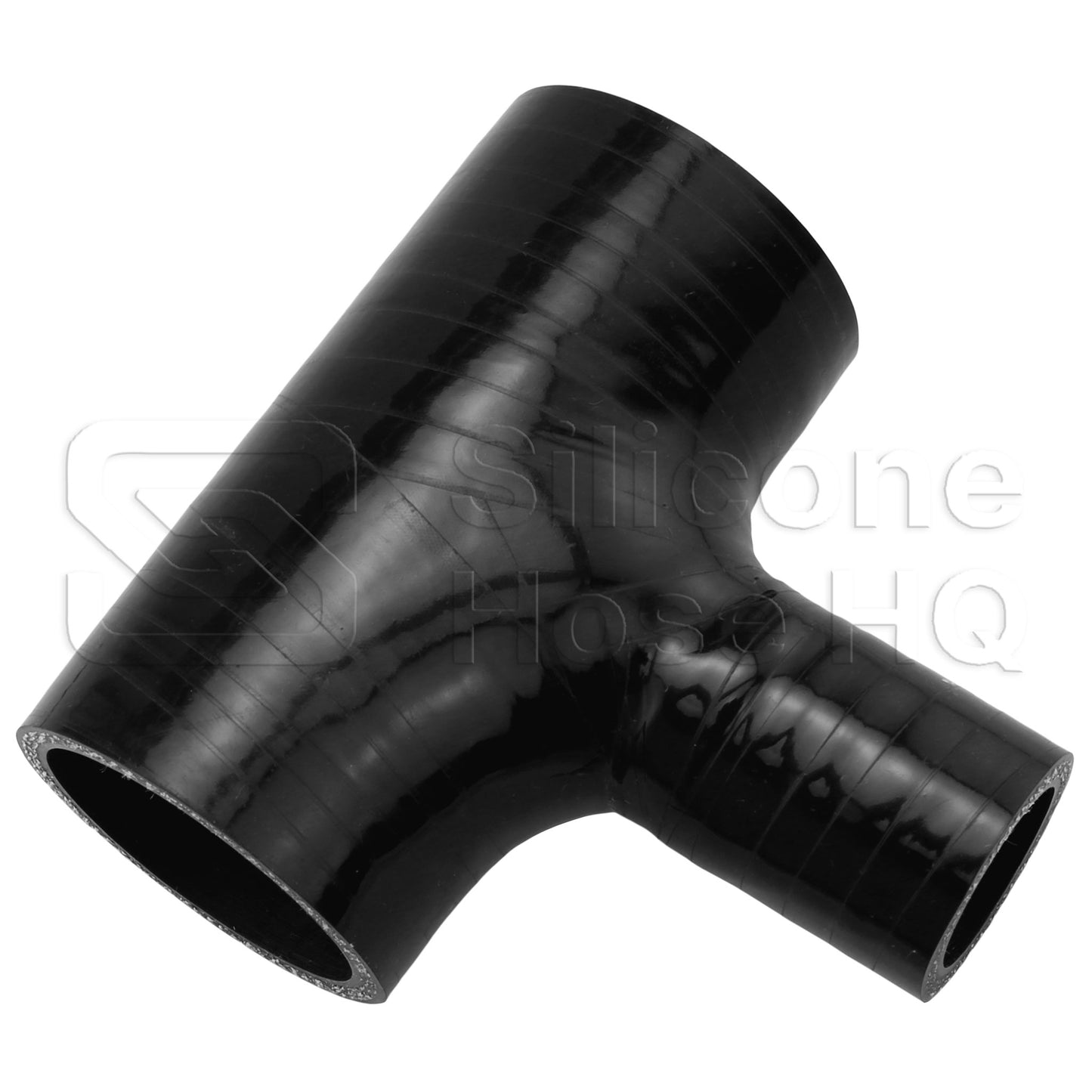 Silicone T-Hose, 45mm (1.75") ID w/25mm (1") ID Branch