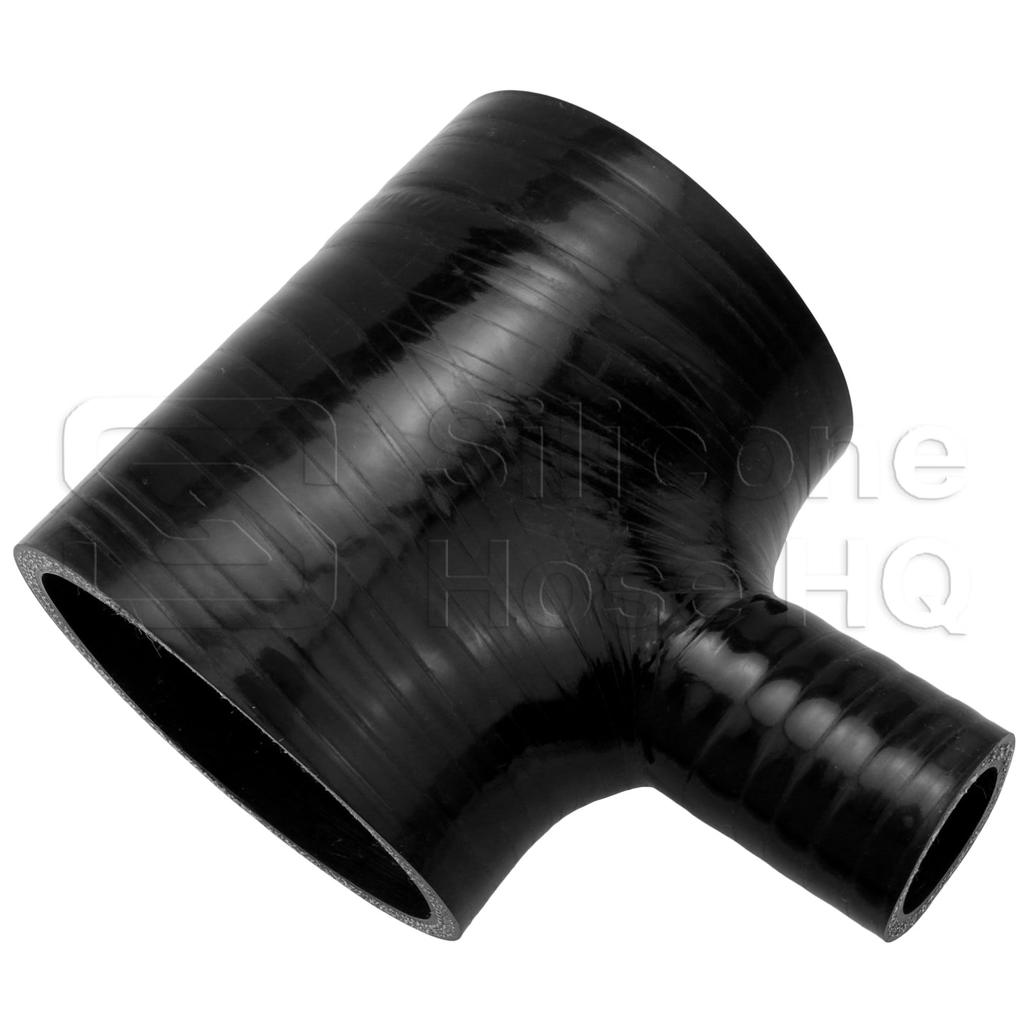 Silicone T-Hose, 76mm (3.00") ID w/25mm (1") ID Branch
