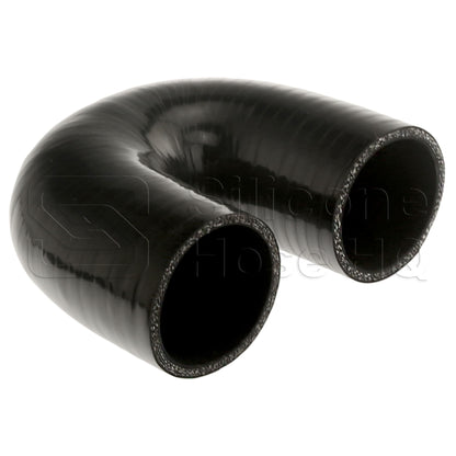 Silicone Hose, 2 1/4" I.D. 180 degree Elbow, 4" Legs