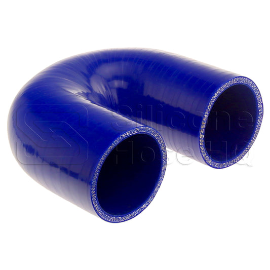 Silicone Hose, 2 1/4" I.D. 180 degree Elbow, 4" Legs