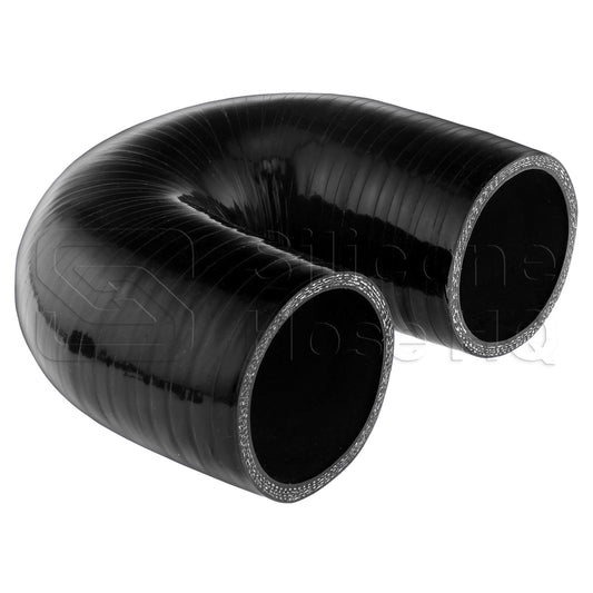 Silicone Hose, 2 3/8" I.D. 180 degree Elbow, 4" Legs