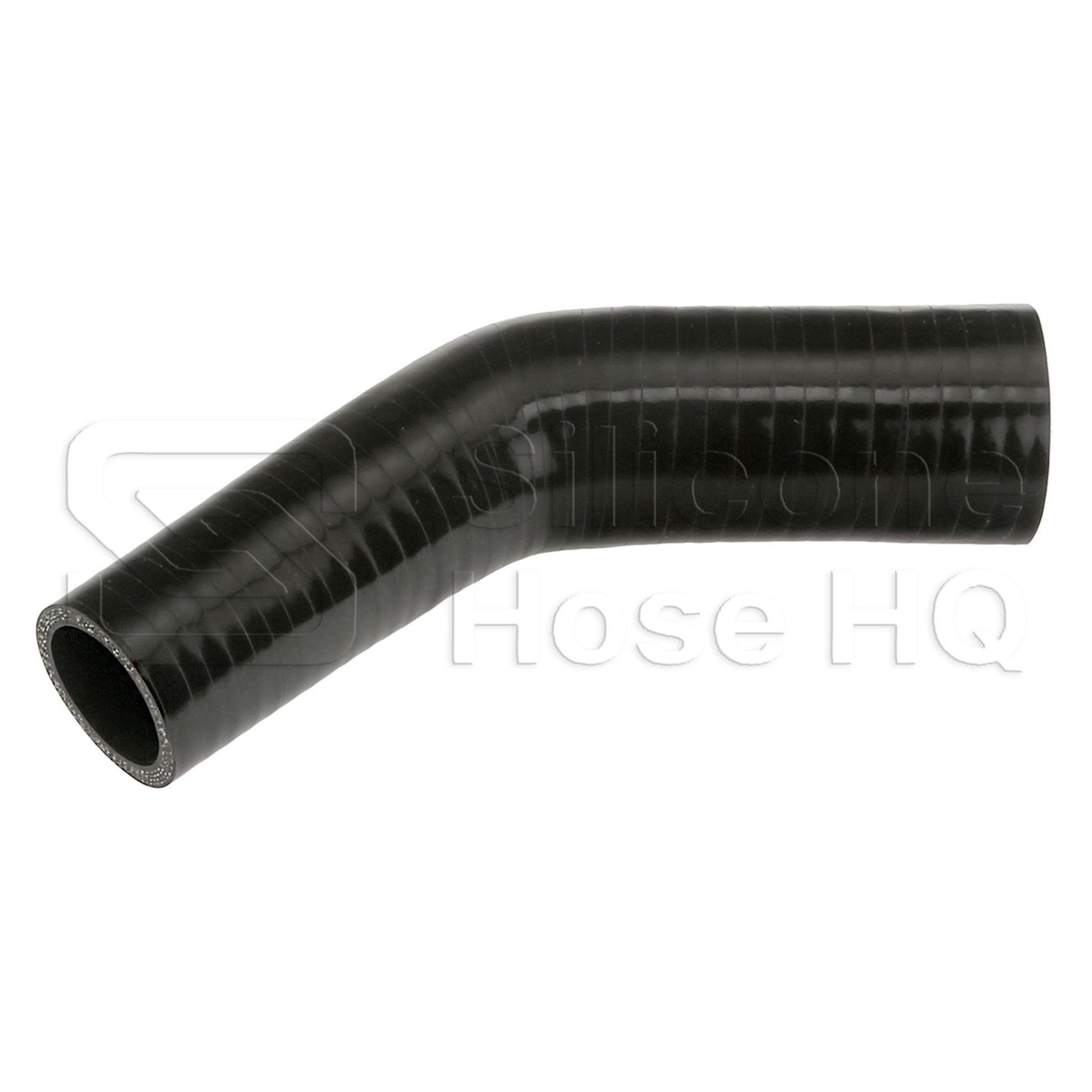 Silicone Hose, 2 x 1 1/2" 45 deg. Reducing Elbow