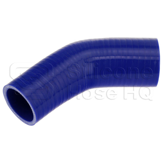Silicone Hose, 2 1/4 x 2" 45 deg. Reducing Elbow