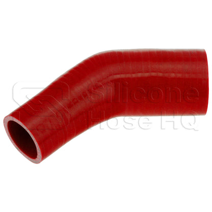 Silicone Hose, 2 1/2 x 1 3/4" 45 deg. Reducing Elbow