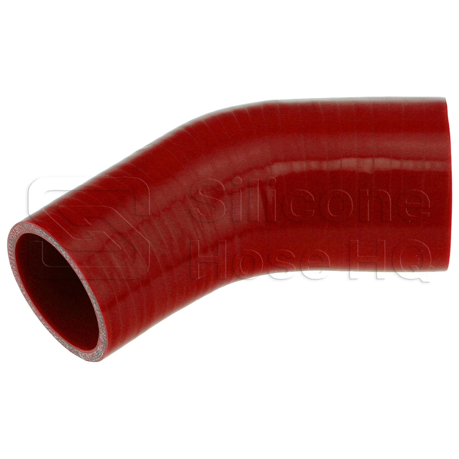Silicone Hose, 3" x 2 1/2" 45 deg. Reducing Elbow