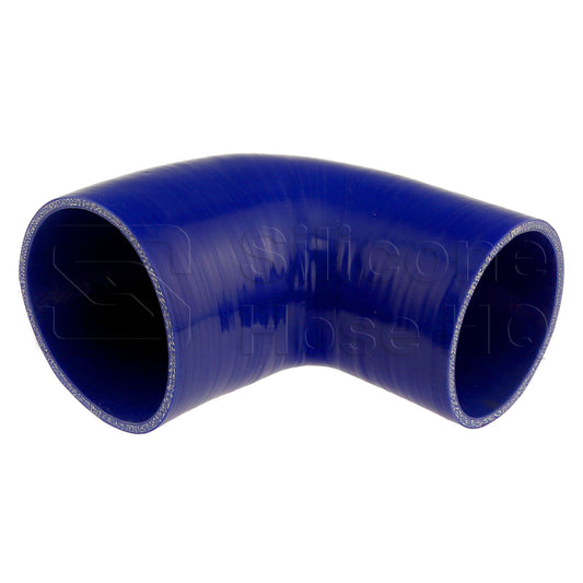 Silicone Hose, 4 x 3 1/2" 90 deg. Reducing Elbow
