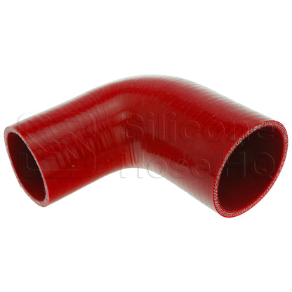 Silicone Hose, 3" x 2 1/2" 90 deg. Reducing Elbow