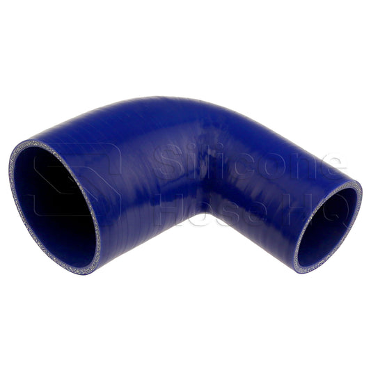 Silicone Hose, 3 1/2" x 2 1/2" 90 deg. Reducing Elbow