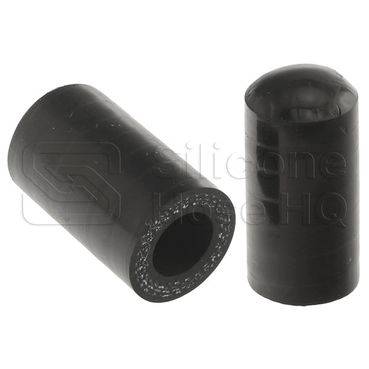Black Silicone Coolant Bypass Cap, 12mm ID