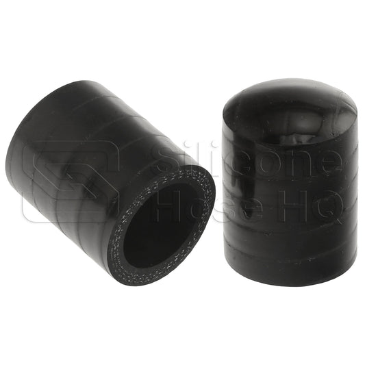 Black Silicone Coolant Bypass Cap, 7/8 inch ID