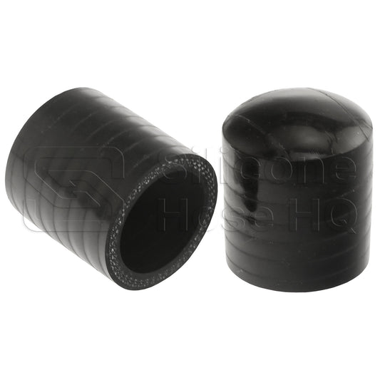 Black Silicone Coolant Bypass Cap, 1 1/16 inch ID