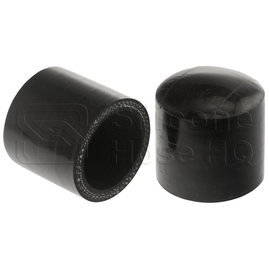 Black Silicone Coolant Bypass Cap, 1 1/4 inch ID