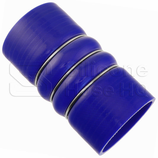 Blue Silicone 350F CAC Hose, 3.00" ID, 6" L