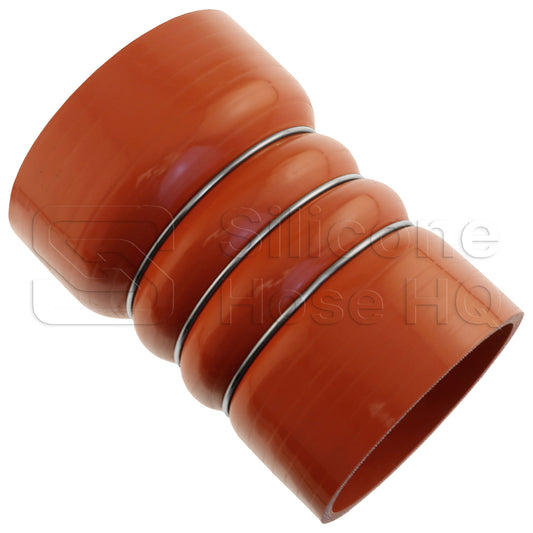Orange Silicone 500F CAC Reducer Hose, 5.00 x 4.50" ID, 6" L
