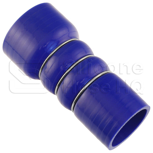 Blue Silicone 350F CAC Reducer Hose, 2.50 x 2.00" ID, 6" L