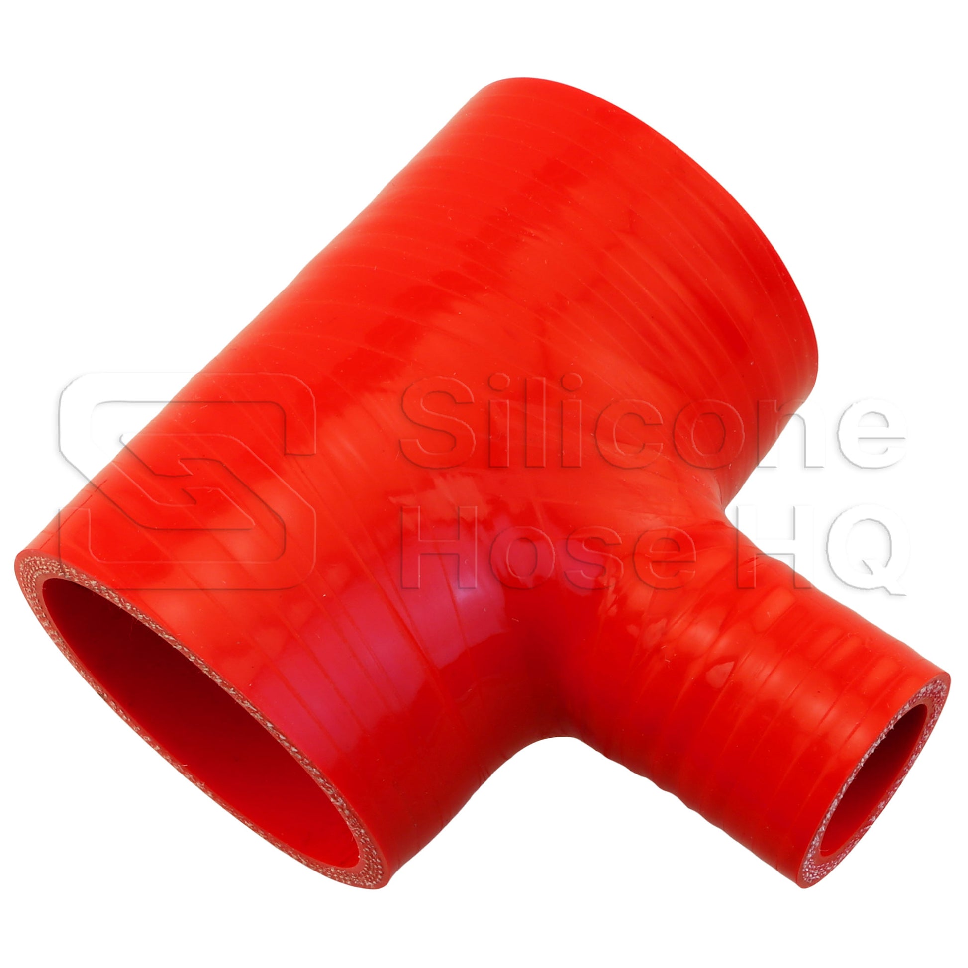 Silicone T-Hose, 60mm (2.38") ID w/25mm (1") ID Branch