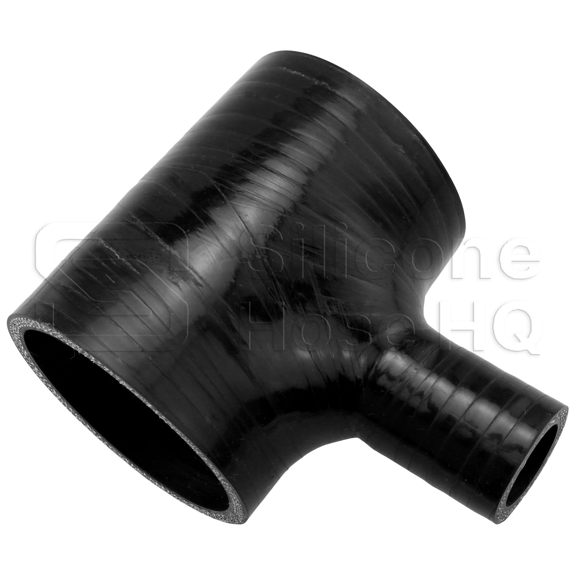Silicone T-Hose, 70mm (2.75") ID w/25mm (1") ID Branch